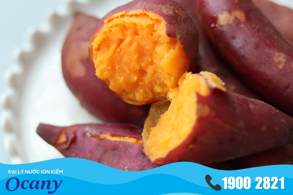 Khoai lang giúp làm dịu dạ dày, hỗ trợ trung hòa axit dạ dày Khoai lang giúp làm dịu dạ dày, hỗ trợ trung hòa axit dạ dày